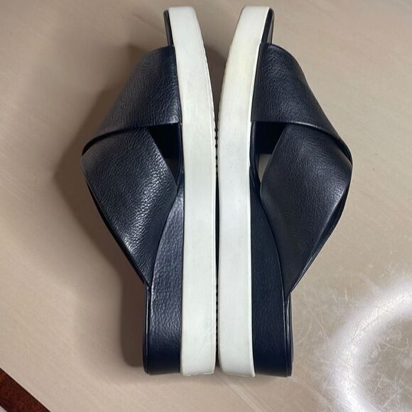 ECCO Women's Touch Plateau Platform Slide Sandal 38 Black - Picture 4 of 13